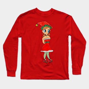 Gloria Christmas Elf Girl Long Sleeve T-Shirt